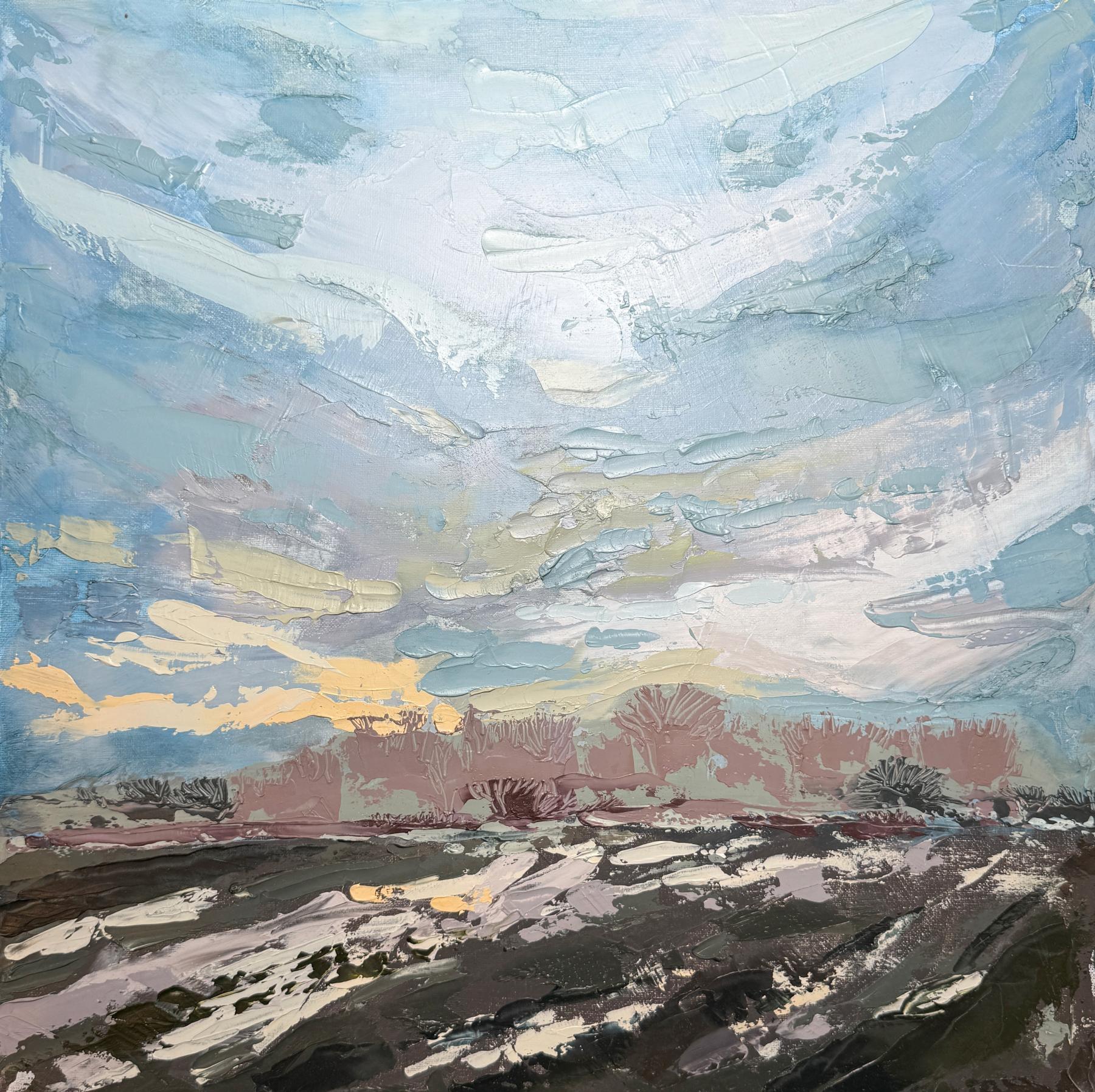 Winter Walk. 2024 Oil on Stretched Canvas. 40 x 40 cm