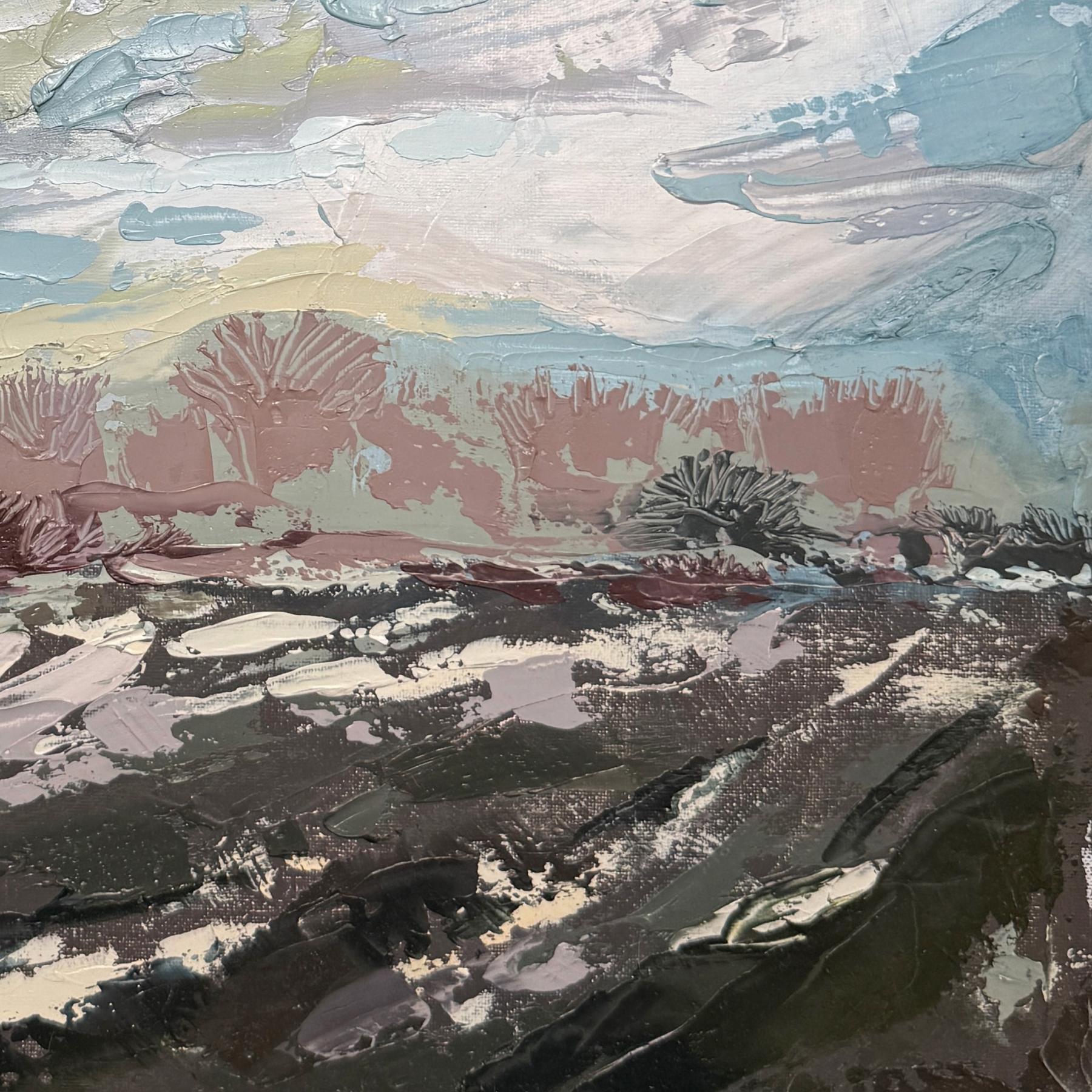 Winter Walk. 2024 Oil on Stretched Canvas. 40 x 40 cm